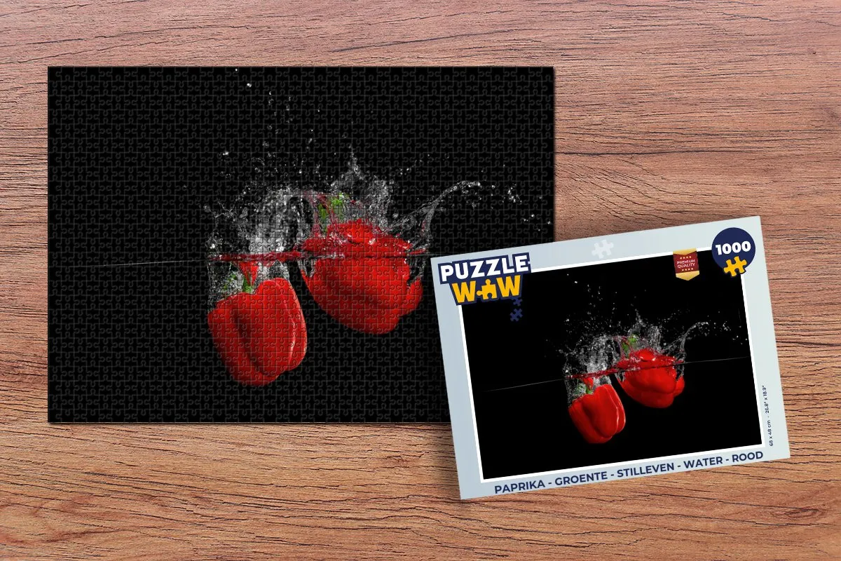 PuzzleWow Paprika Legpuzzel 1000 Stuks - Multicolor