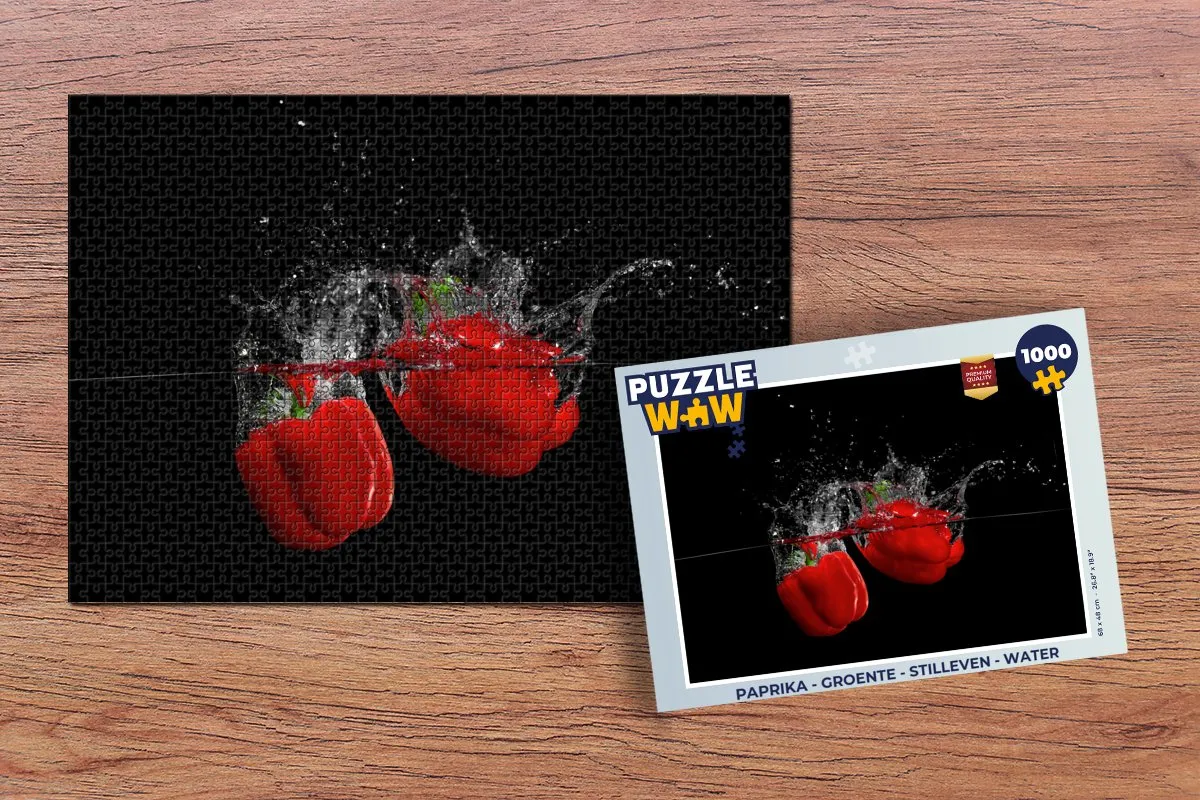PuzzleWow Paprika Legpuzzel 1000 Stuks - Multicolor