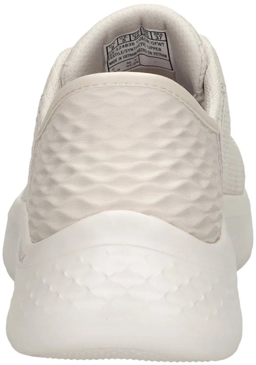 Skechers GO WALK FLEX Grand Entry Slip-Ins Dames Sneakers - Wit - afbeelding 6 van 6