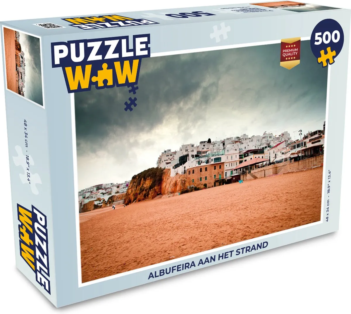 PuzzleWow Albufeira Legpuzzel 500 Stuks - Multicolor