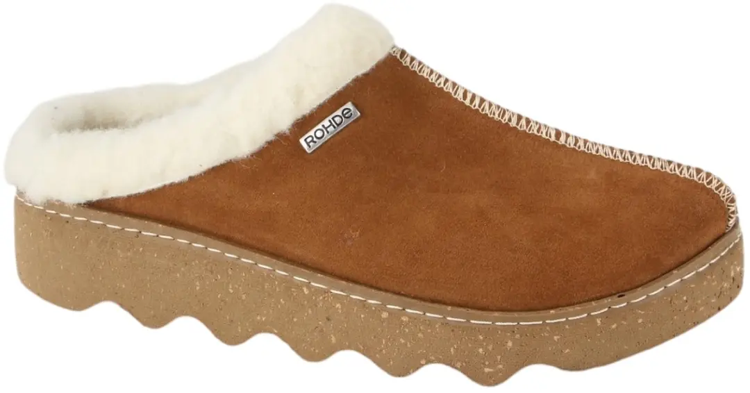 Rohde Pantoffels cognac Synthetisch