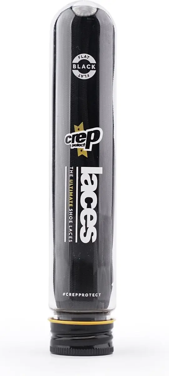 Crep Protect Laces Black Flat
