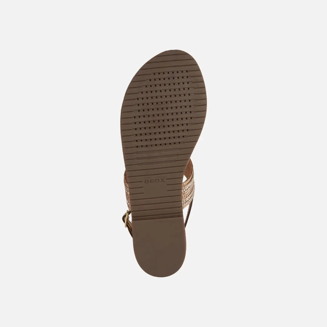 Geox Sozy Plus Dames Sandalen - Donker Goud 35 - afbeelding 3 van 6