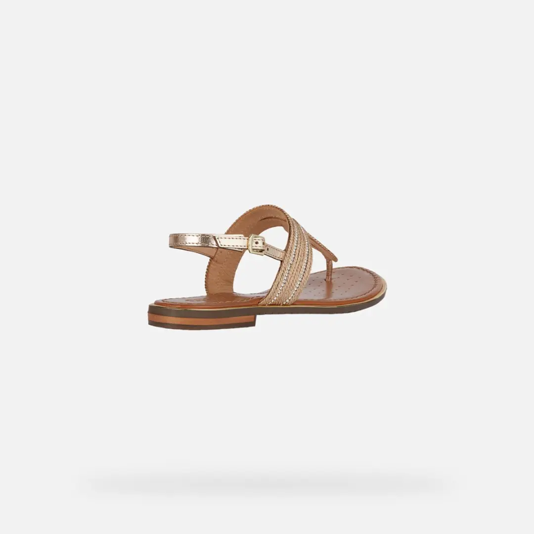 Geox Sozy Plus Dames Sandalen - Donker Goud 35 - afbeelding 4 van 6