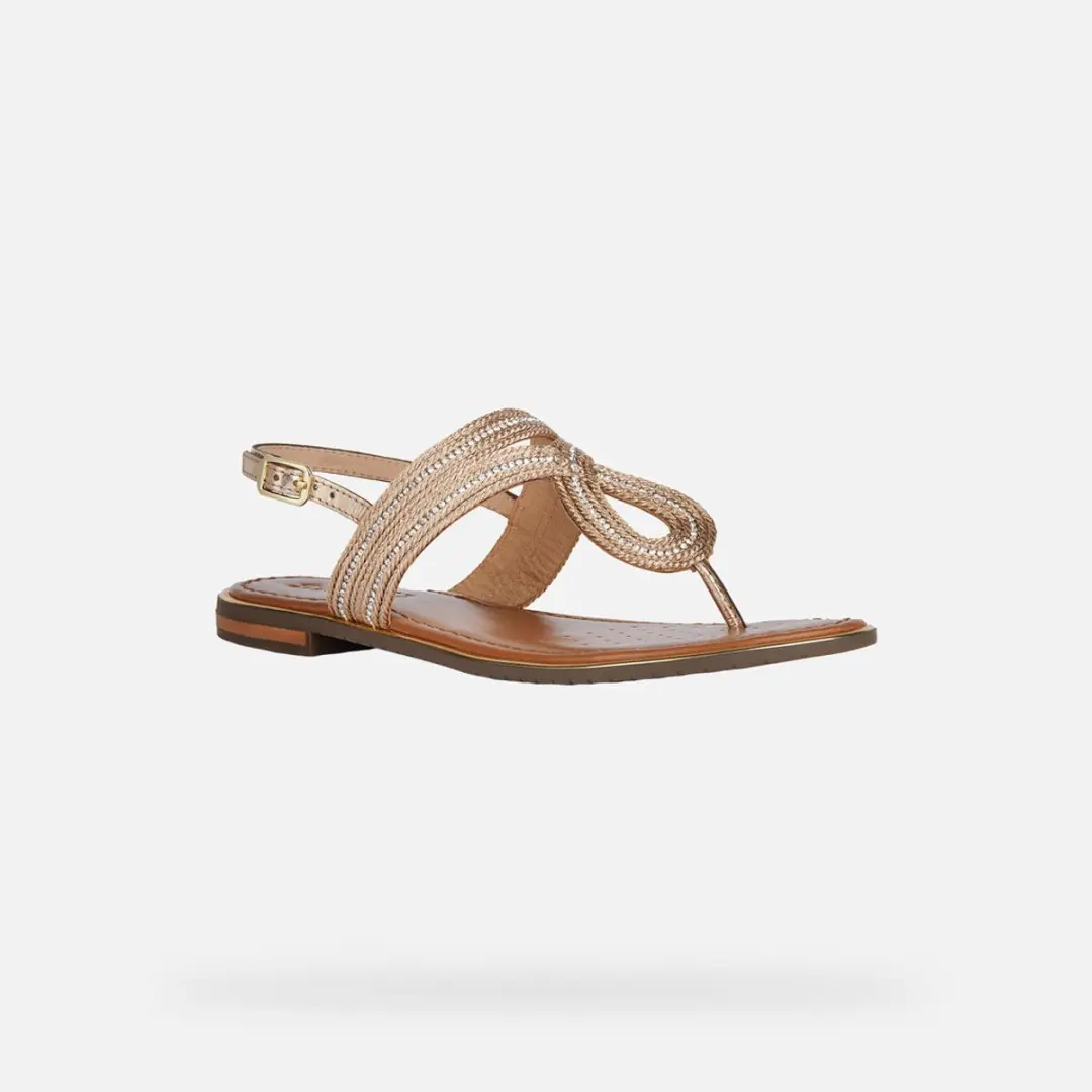 Geox Sozy Plus Dames Sandalen - Donker Goud 35 - afbeelding 5 van 6