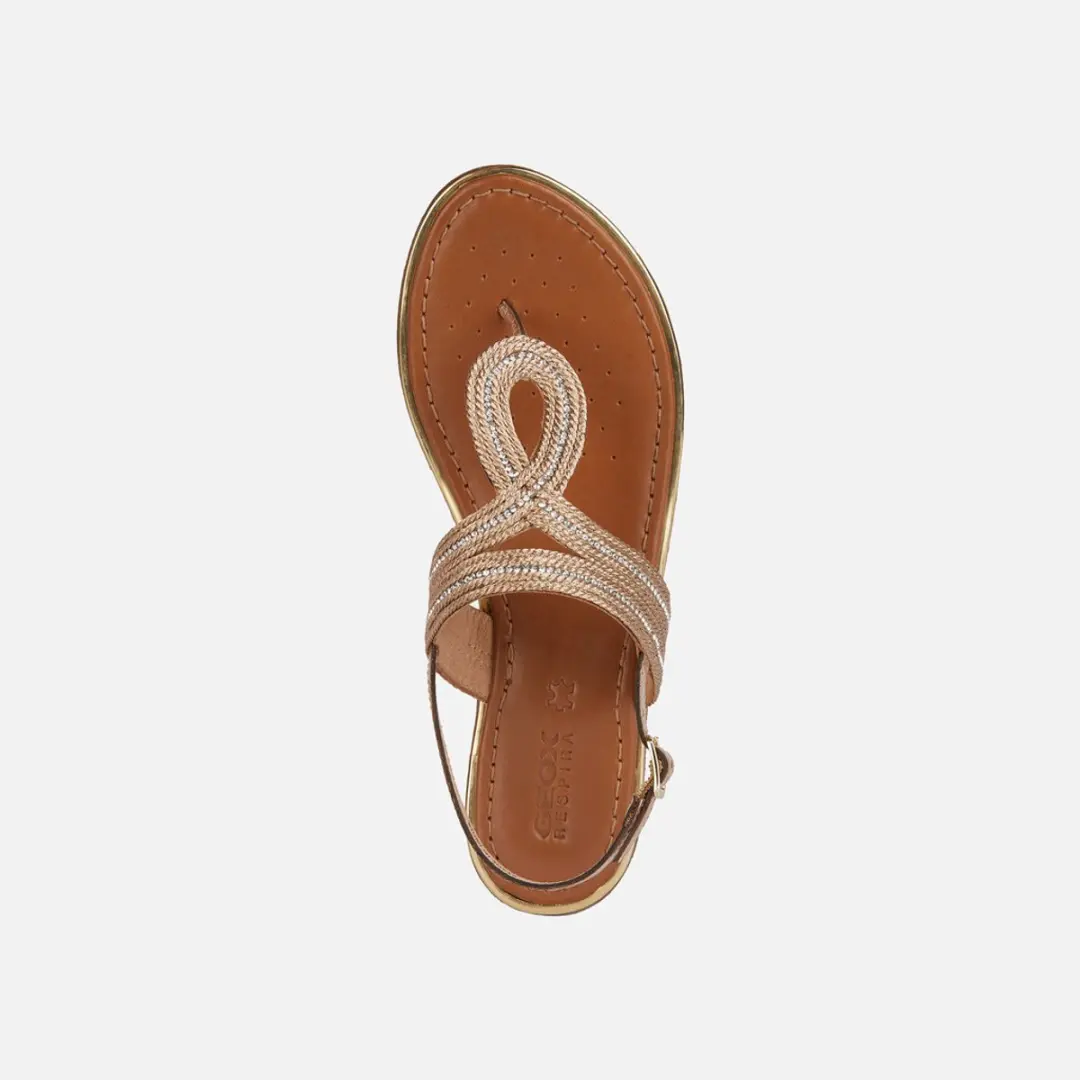 Geox Sozy Plus Dames Sandalen - Donker Goud 35 - afbeelding 6 van 6