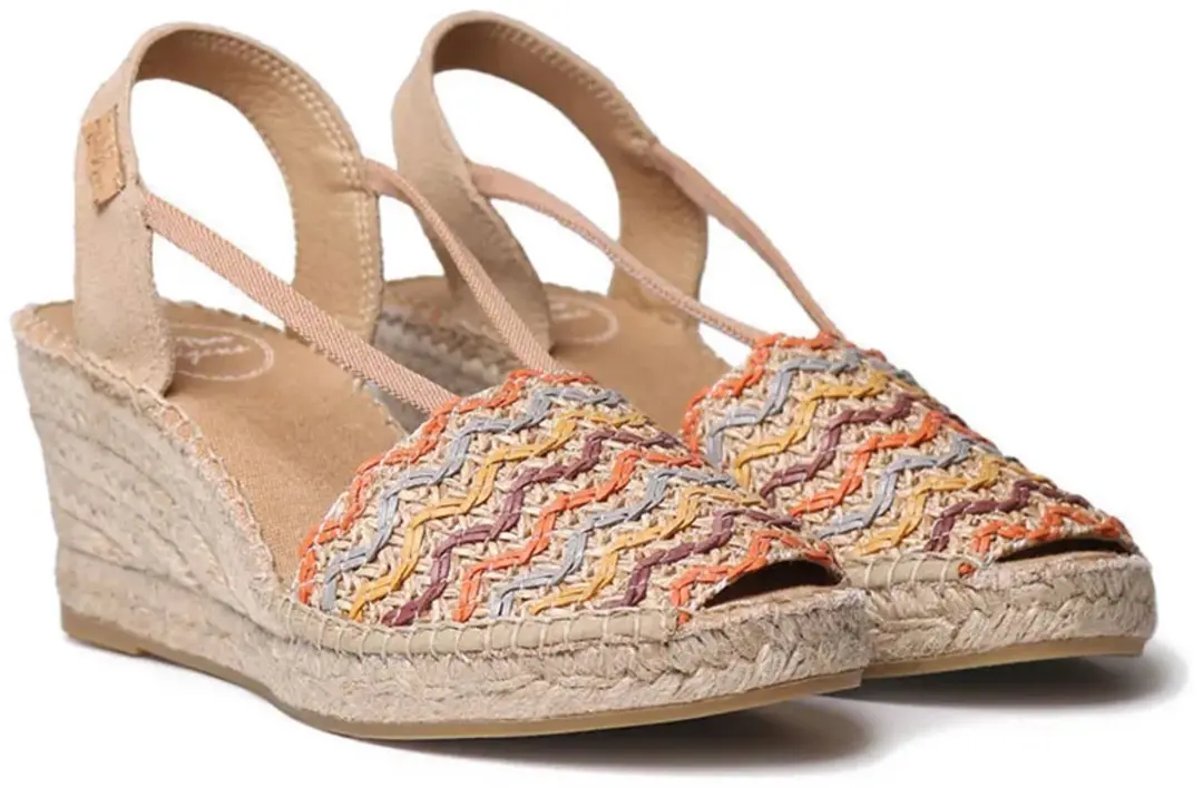 Toni Pons Sara-rs Esparto Sleehak Sandalen Beige EU 38 Vrouw