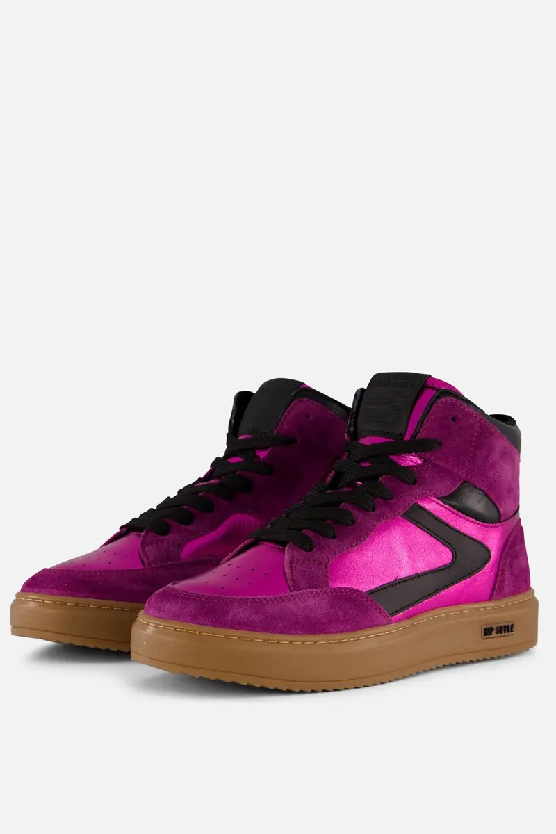 HIP hoge sneakers metallic roze