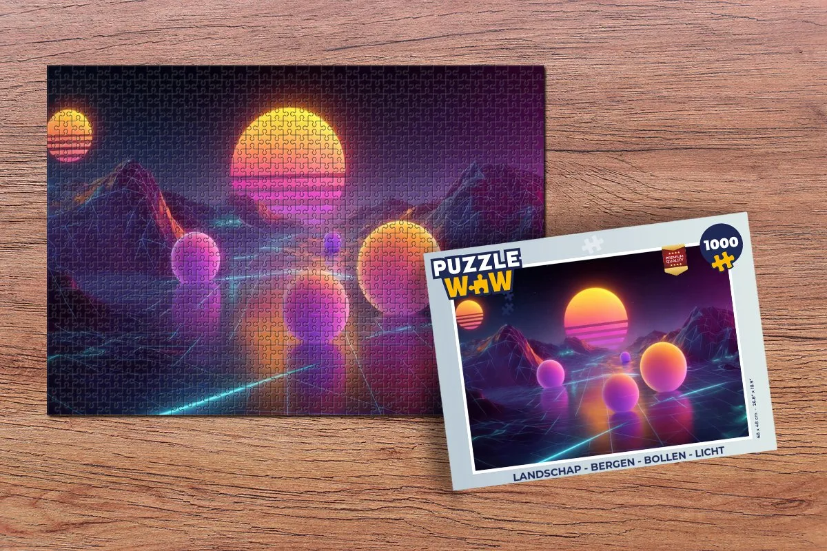 PuzzleWow Bergen & Bollen Legpuzzel 1000 Stuks