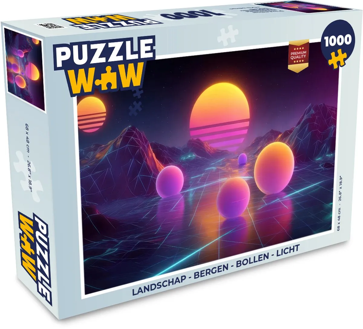 PuzzleWow Bergen & Bollen Legpuzzel 1000 Stuks