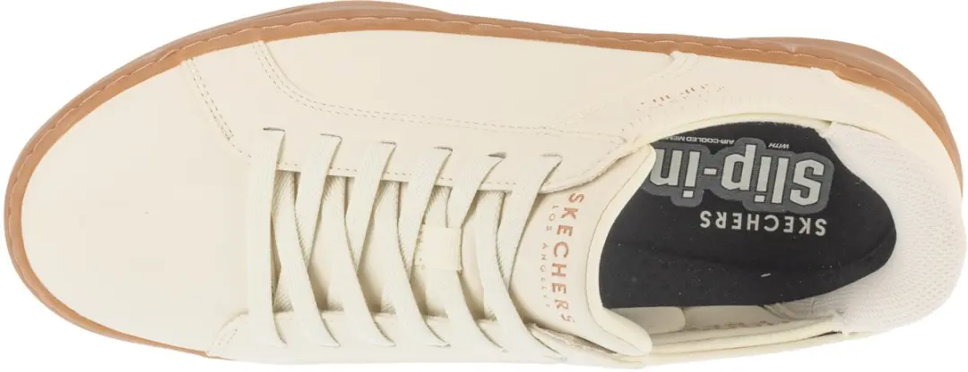 Skechers Court Break Suit Sneaker 183177-WNT - Wit - afbeelding 3 van 5