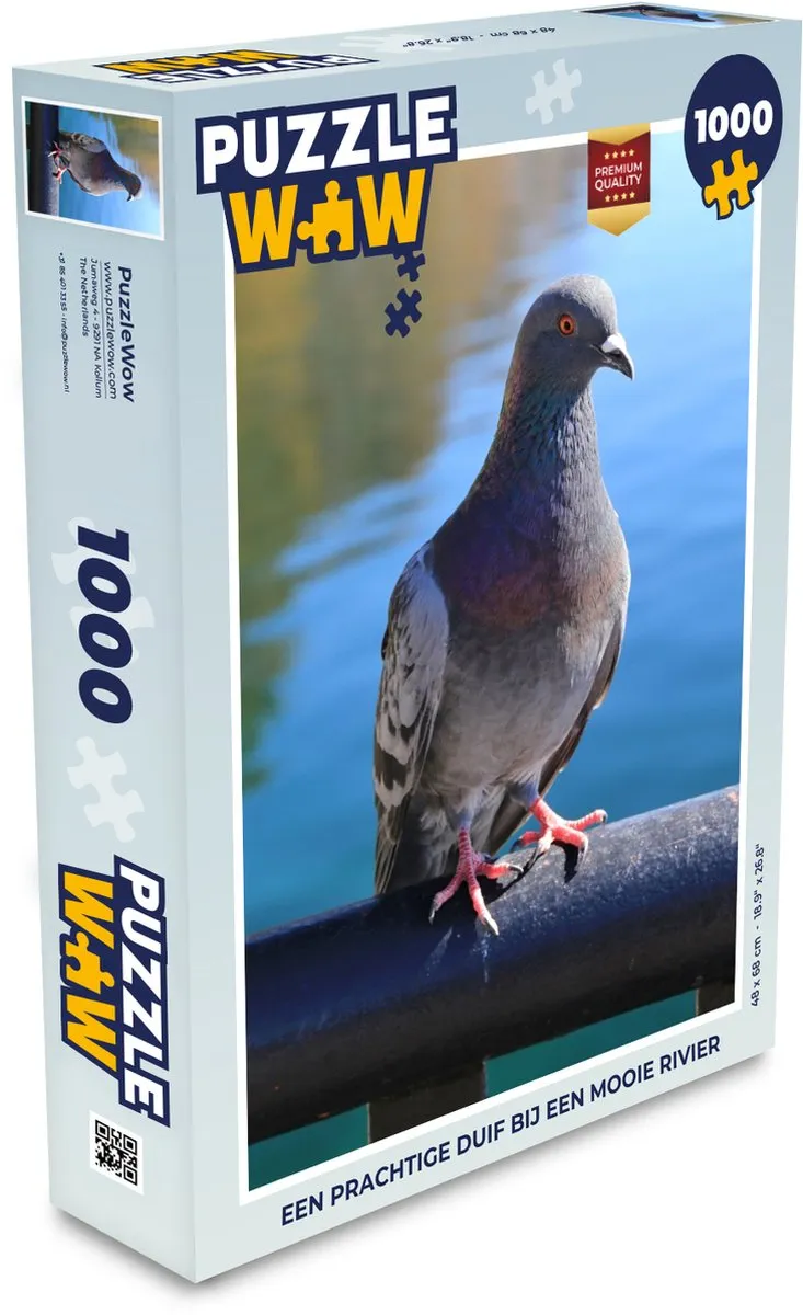 PuzzleWow Legpuzzel 1000 Stuks - Multicolor