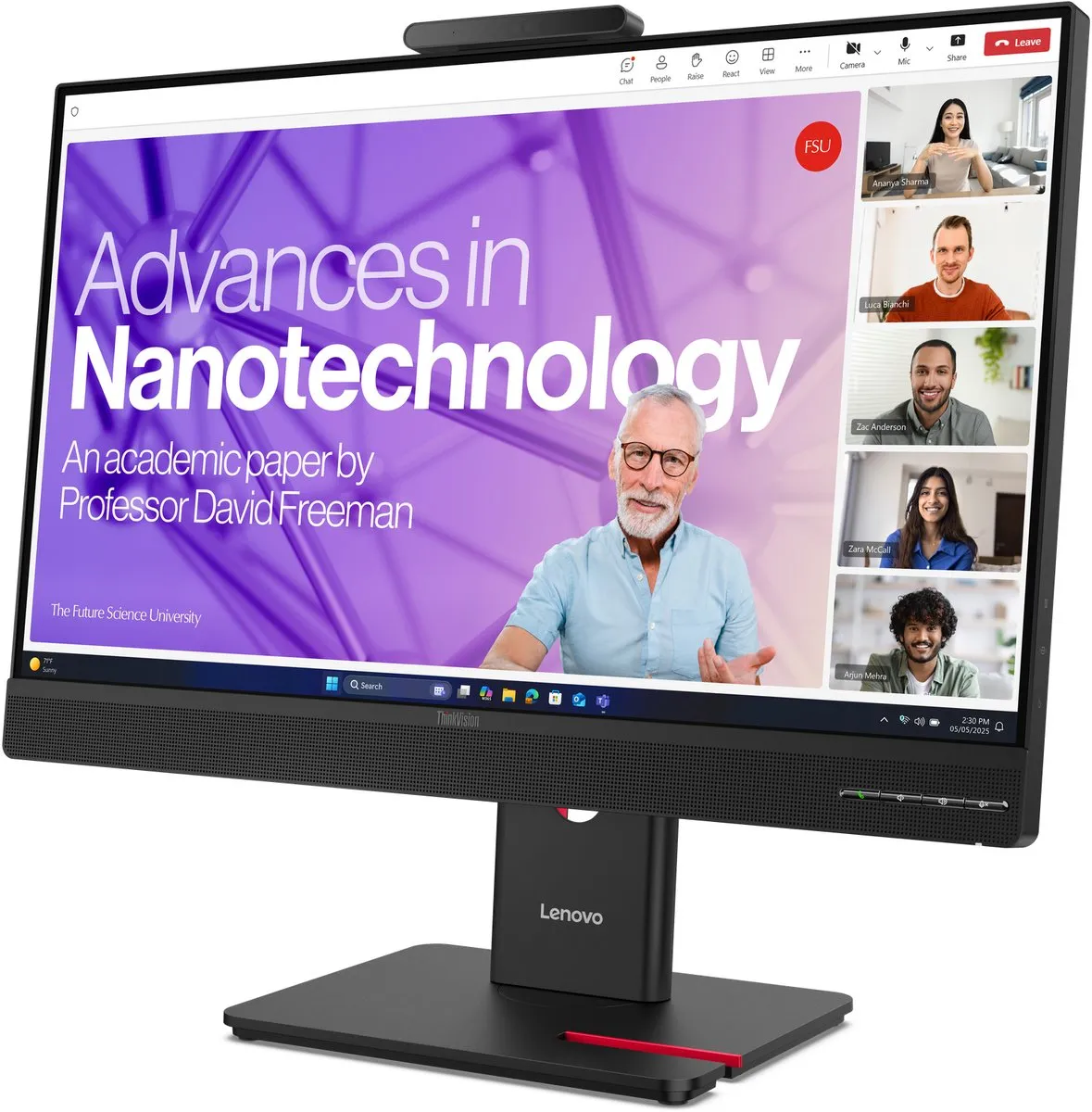 Lenovo ThinkVision T27QD-4v Monitor 27" QHD - Zwart