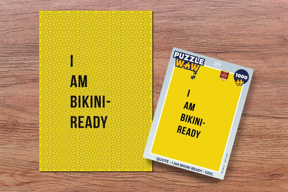 PuzzleWow Quote - I am bikini ready Legpuzzel 1000 Stuks - Multicolor