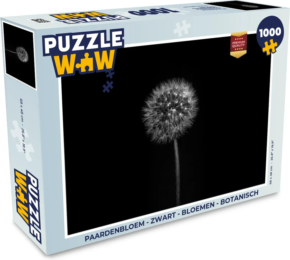 PuzzleWow Paardenbloem Legpuzzel 1000 Stuks - Multicolor