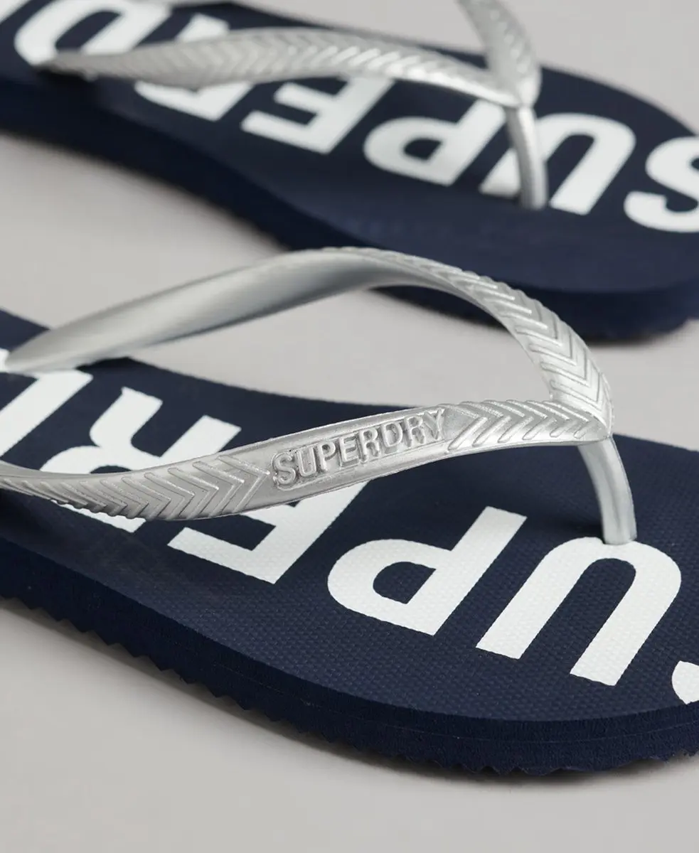 Superdry Code Essential Teenslipper M - Deep Navy/Metallic - afbeelding 3 van 6
