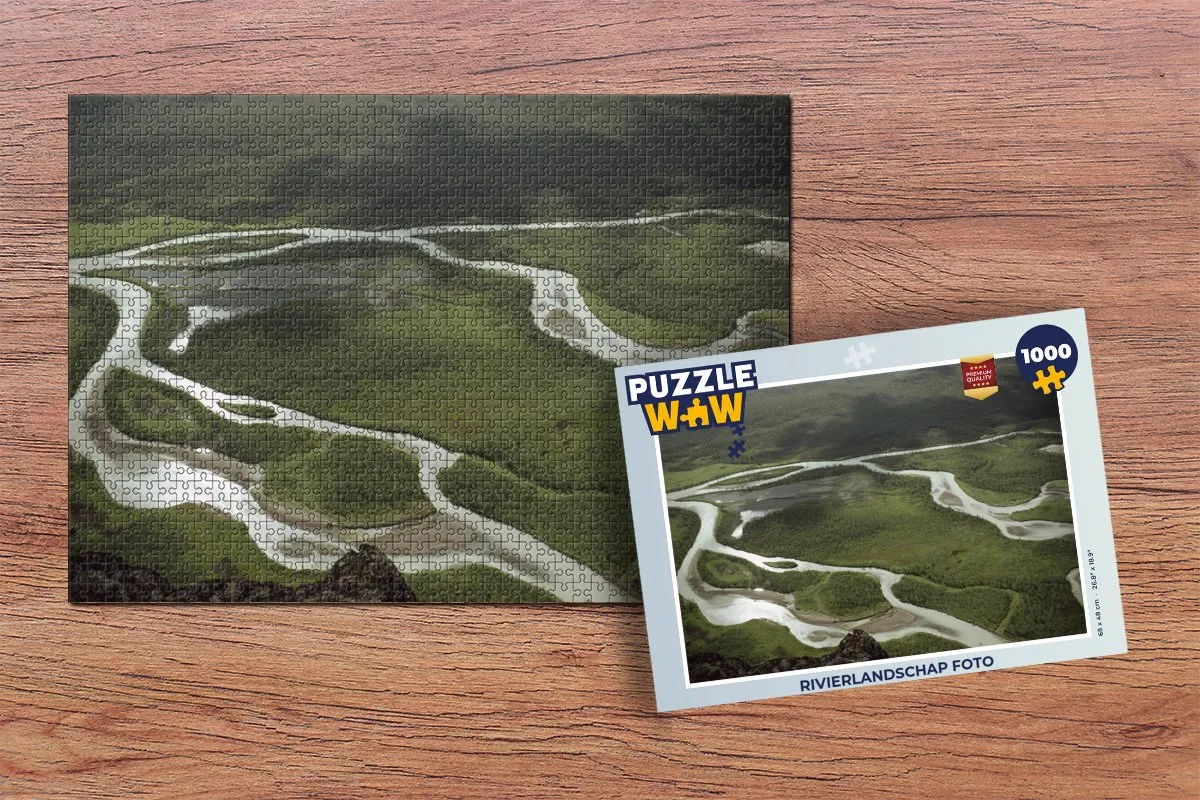 PuzzleWow Rivierlandschap Legpuzzel 1000 Stuks - Multicolor