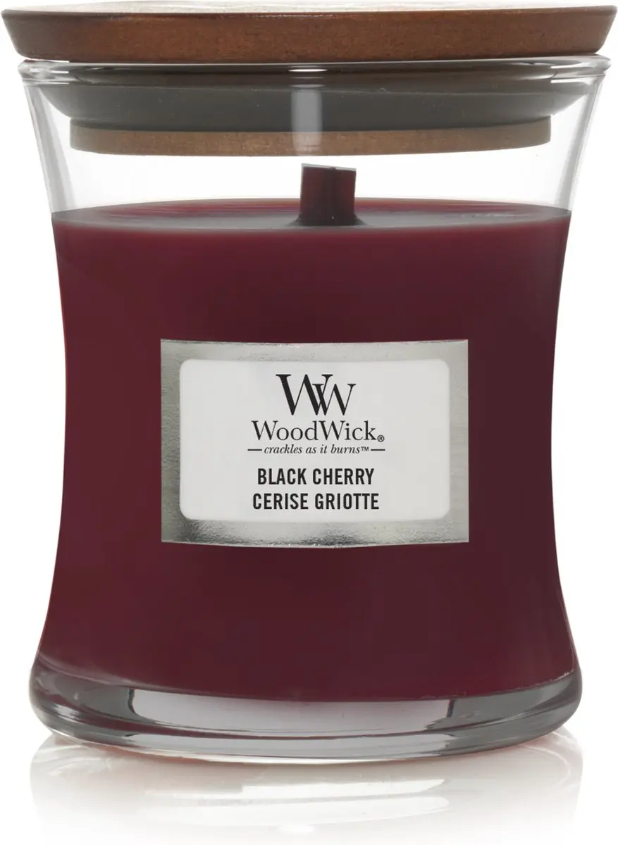 Woodwick Geurkaars Mini Black Cherry