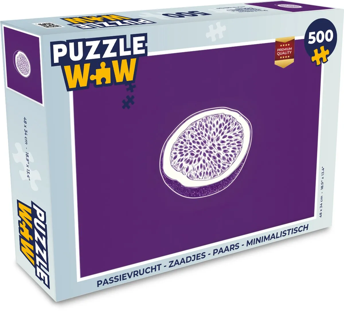 PuzzleWow Passievrucht Legpuzzel 500 Stuks - Paars