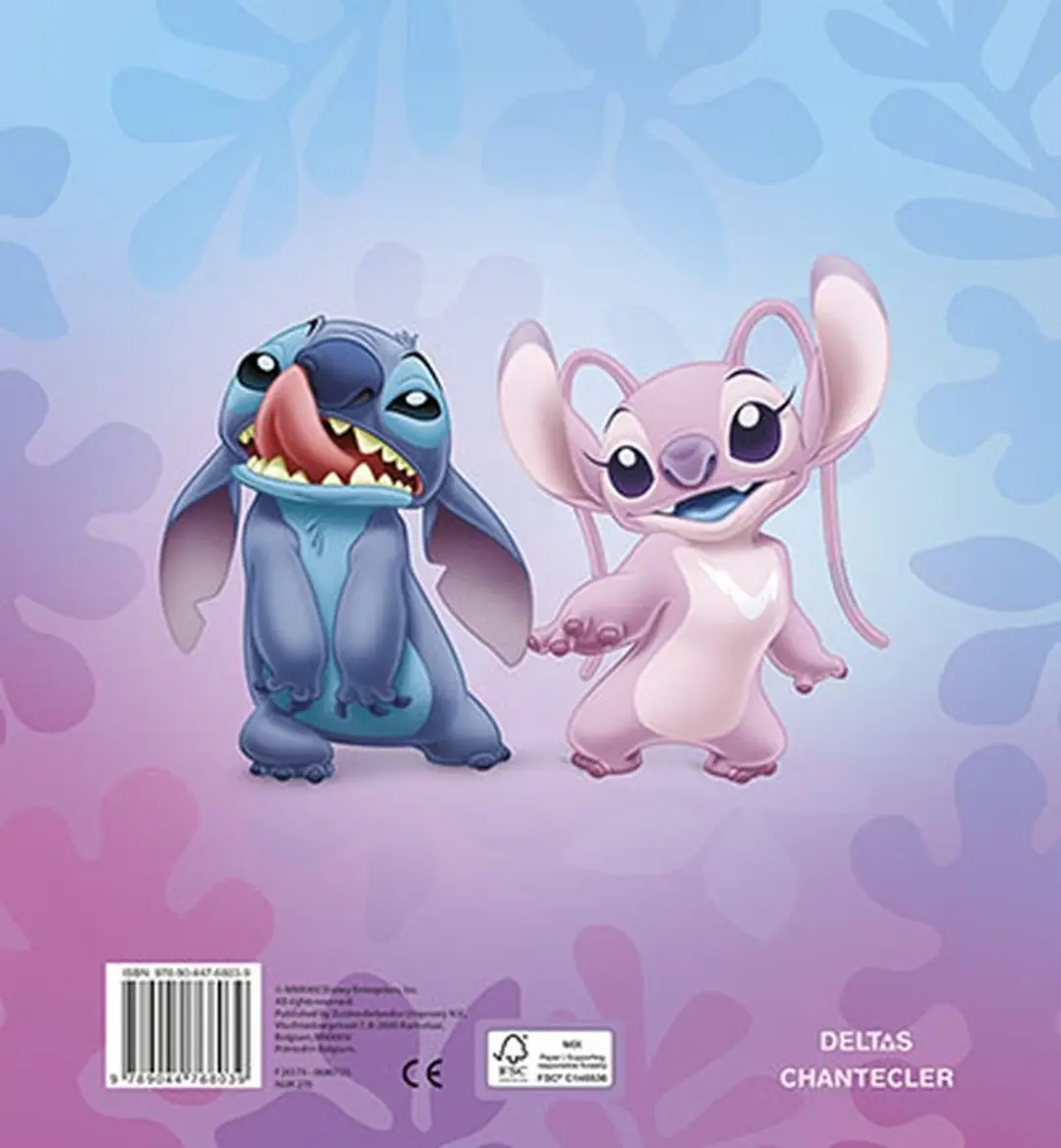 Disney Stitch Colorino Kleurboek - 48 Pagina's - Roze/Paars/Blauw