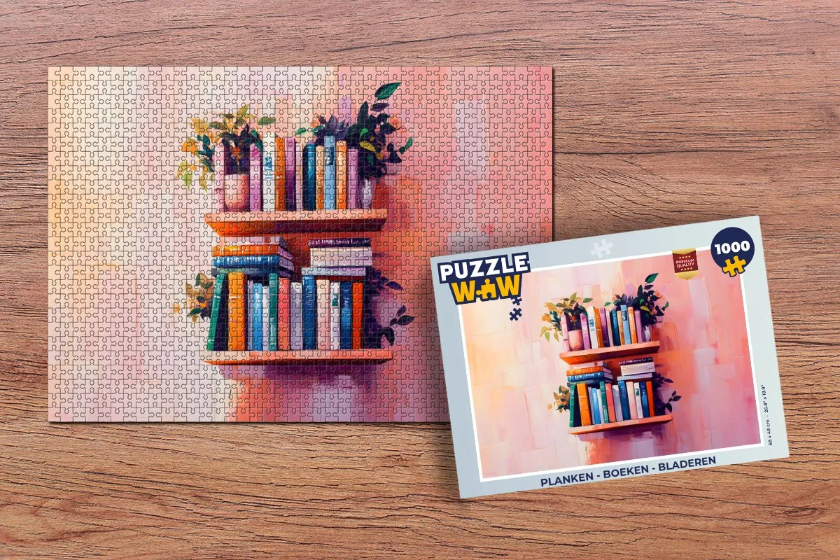 PuzzleWow Legpuzzel 1000 Stuks - Roze