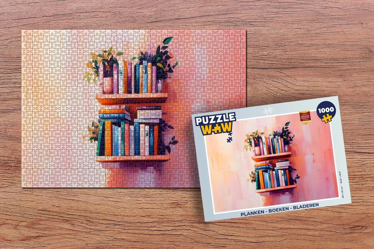 PuzzleWow Legpuzzel 1000 Stuks - Roze