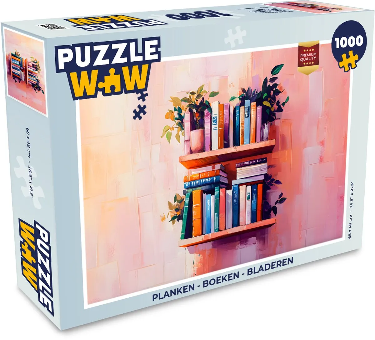 PuzzleWow Legpuzzel 1000 Stuks - Roze