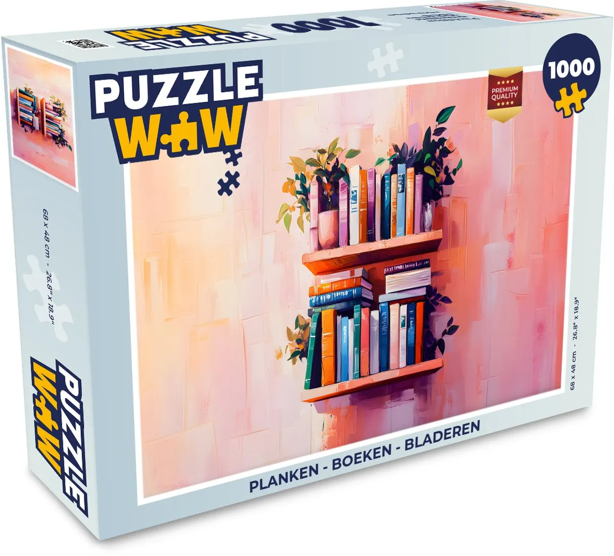 PuzzleWow Legpuzzel 1000 Stuks - Roze