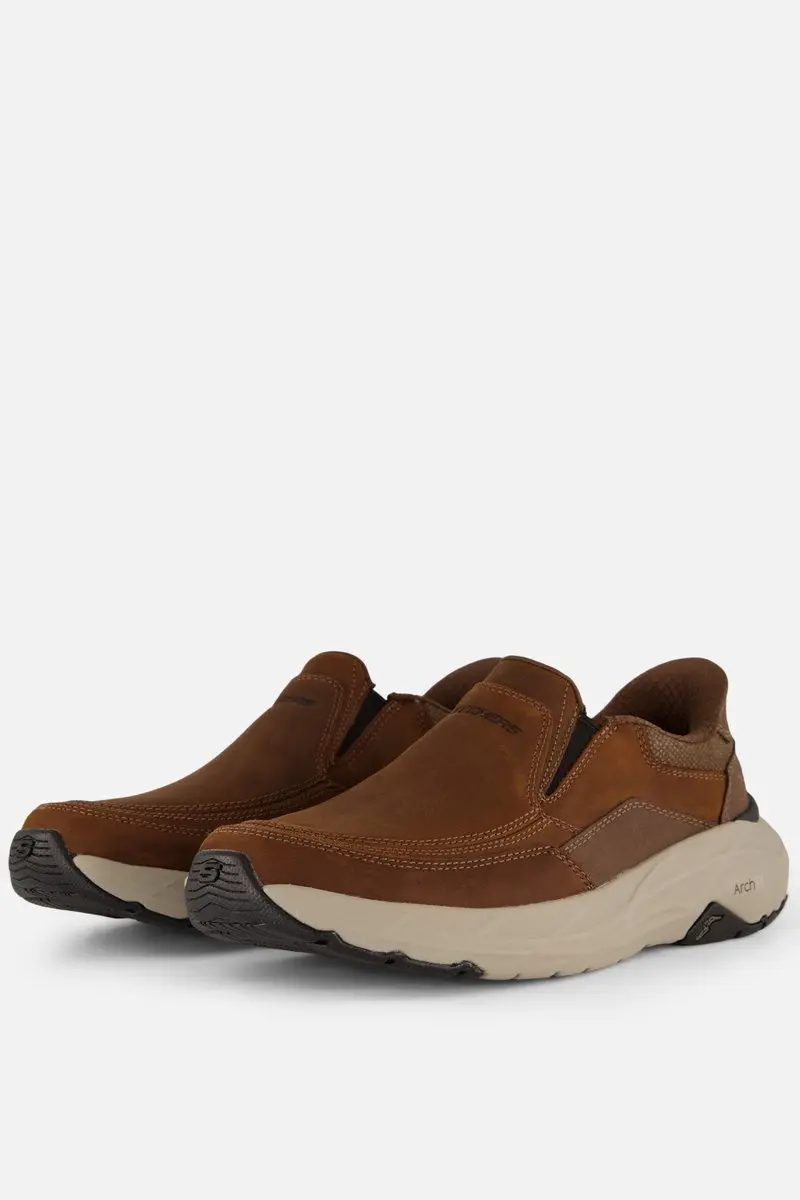 Skechers Arch Fit Maverick Instappers bruin Leer - Maat 44