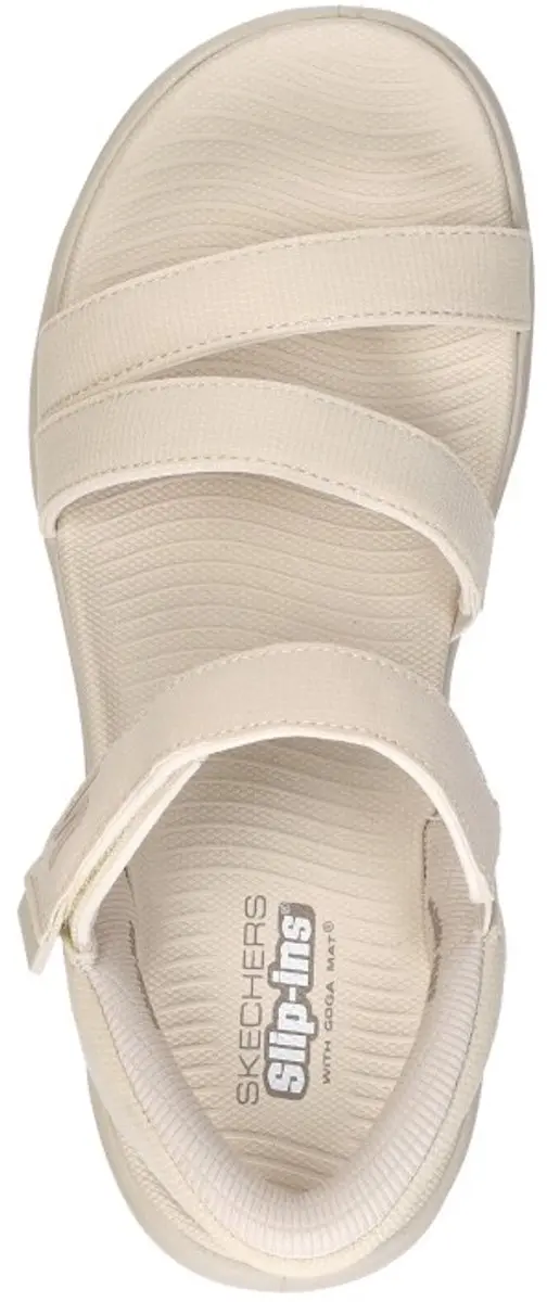Skechers GO WALK Glide-Step 2.0 Sandalen - Dames 38 - Naturel - afbeelding 5 van 6