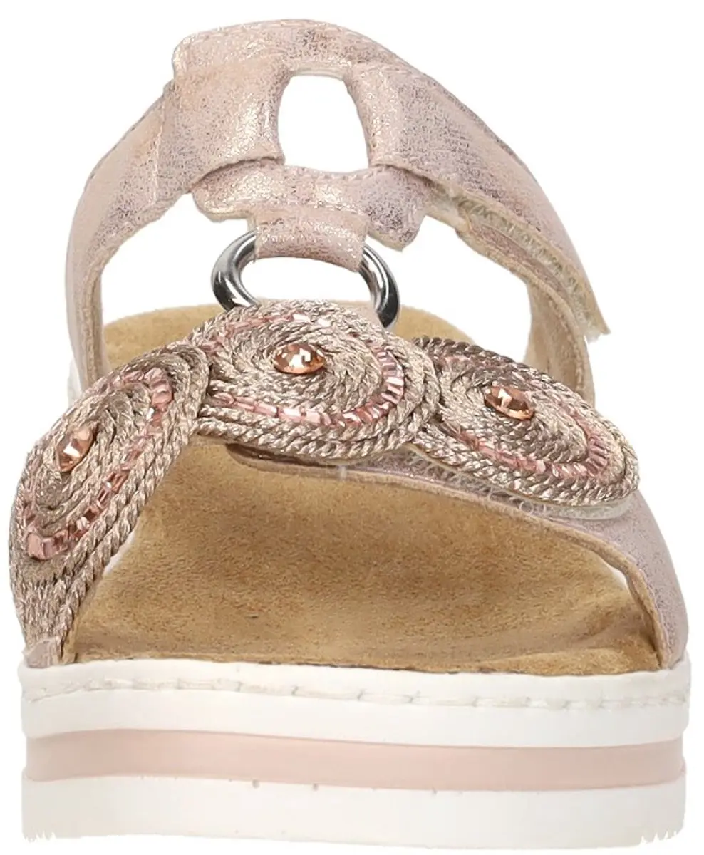 Rieker Open Teen Slippers Roze-Goud Metallic - 38 - afbeelding 6 van 6