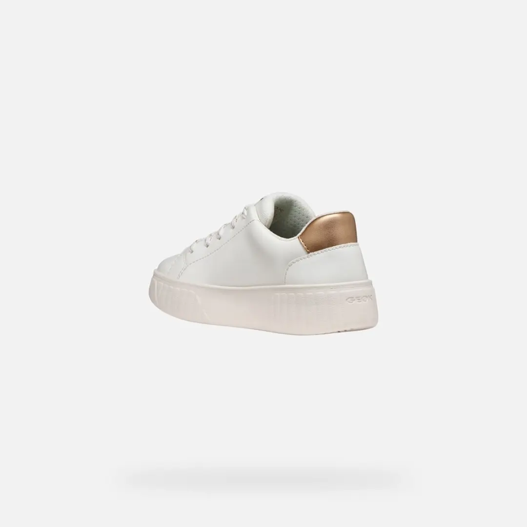 Geox Mikiroshi Meisjes Sneakers - Wit/Roségoud - Maat 29 - afbeelding 4 van 6