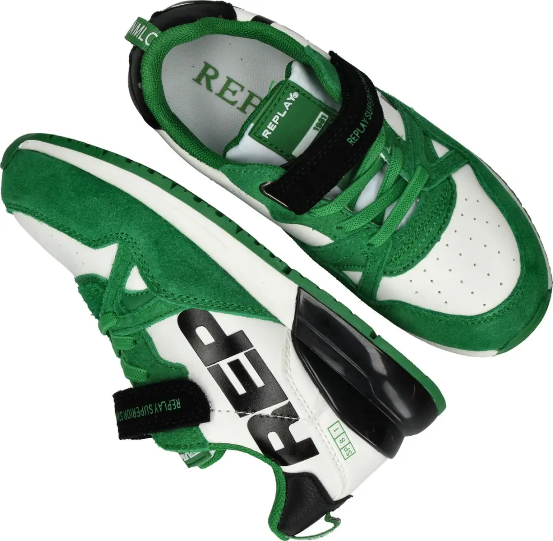 Replay Shoot Jr8 Sneakers - Jongens - Groen - Maat 38 - afbeelding 6 van 6