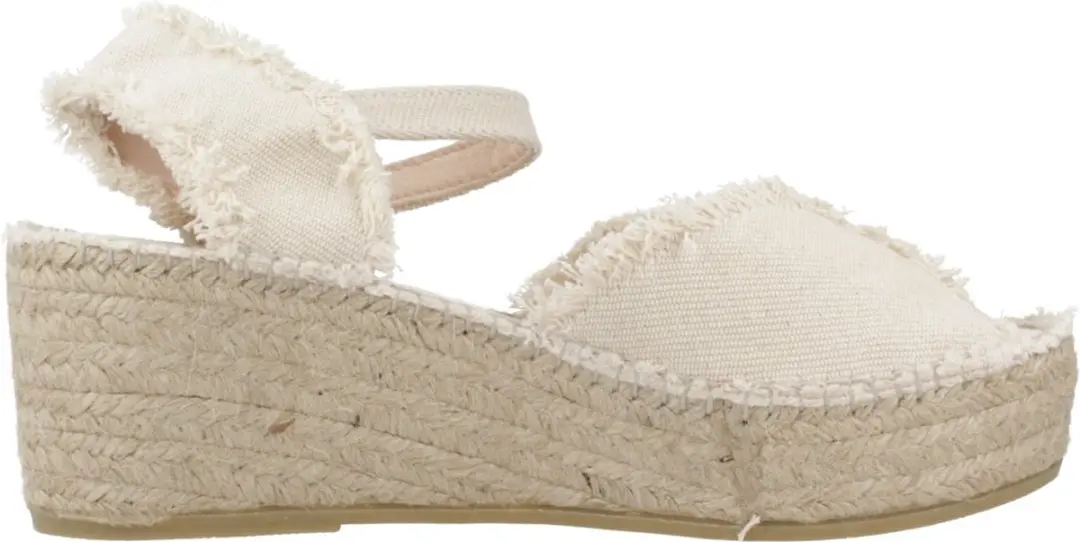 Dames espadrille met gerafelde afwerking | ISAURA