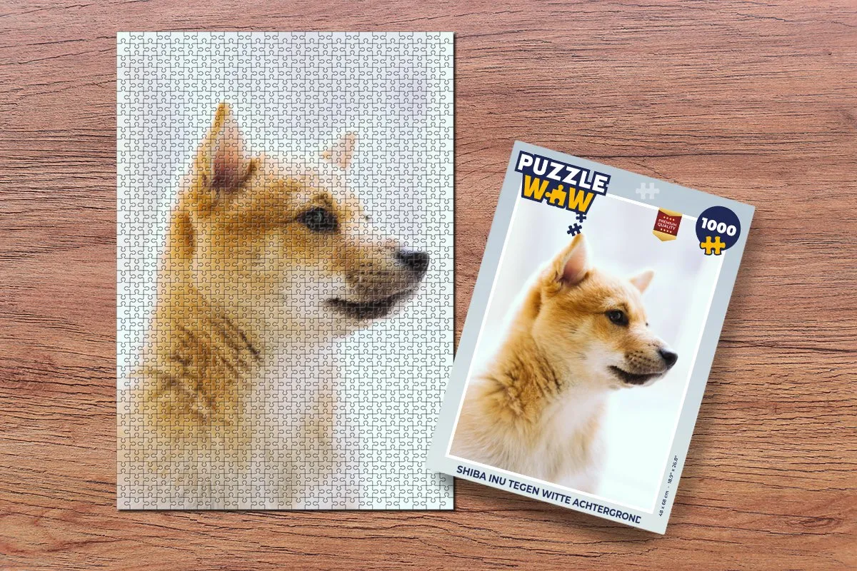 PuzzleWow Legpuzzel Shiba Inu 1000 Stuks - Multicolor