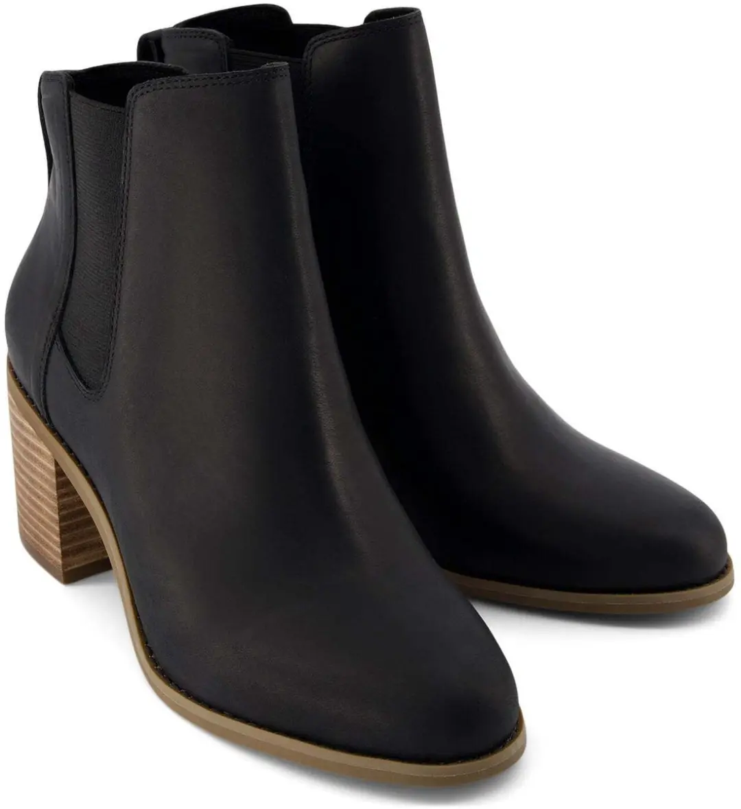 TOMS Evelyn Chelsea Enkellaarsjes - Zwart - afbeelding 3 van 6