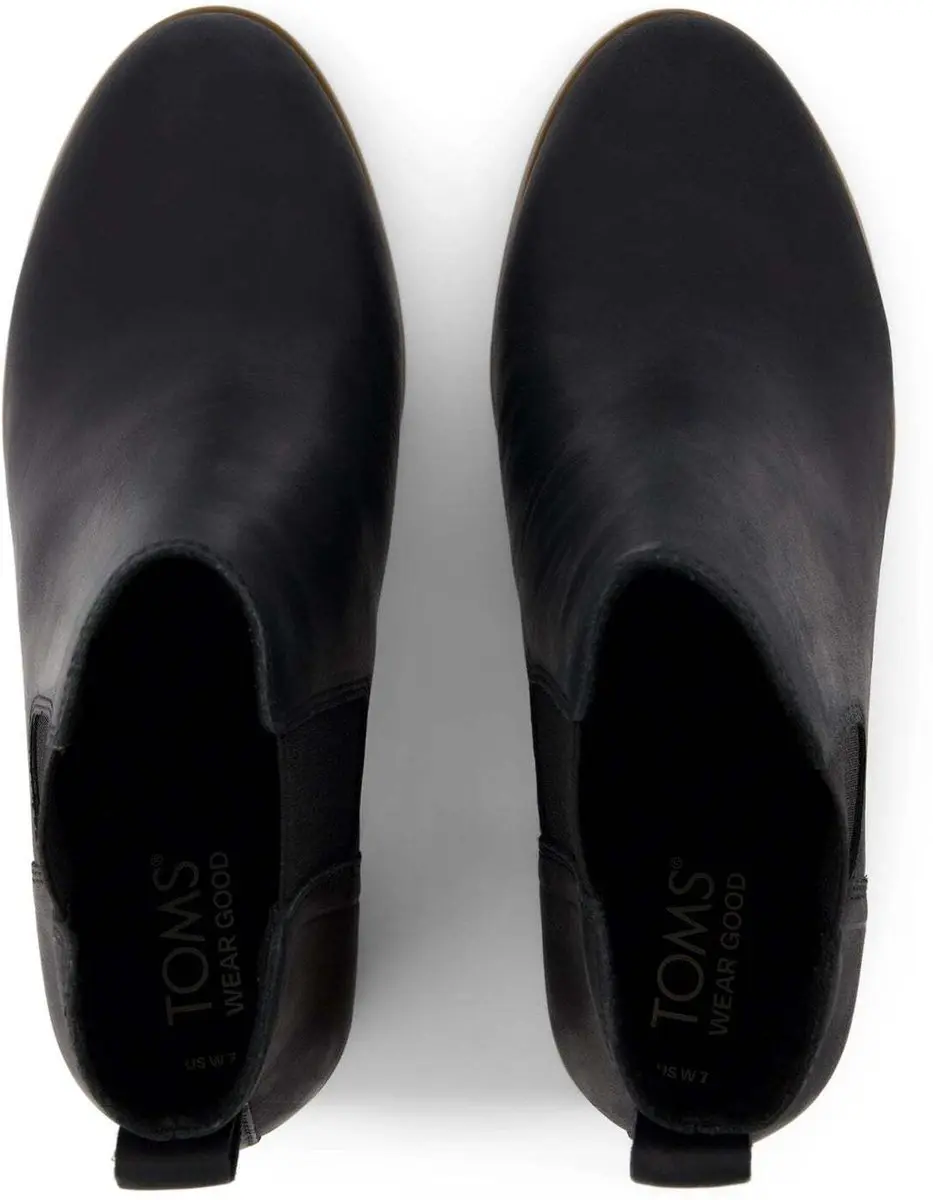 TOMS Evelyn Chelsea Enkellaarsjes - Zwart - afbeelding 5 van 6