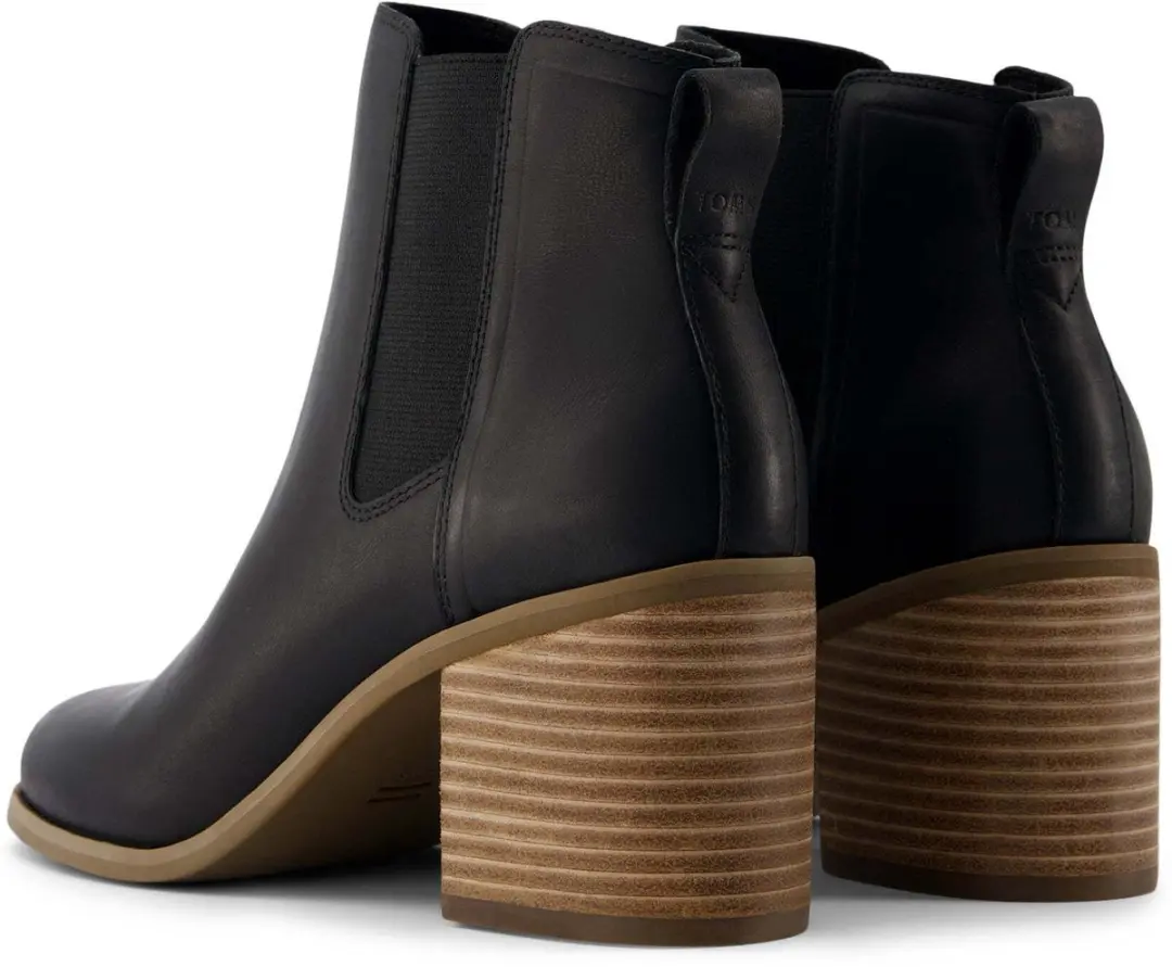 TOMS Evelyn Chelsea Enkellaarsjes - Zwart - afbeelding 4 van 6
