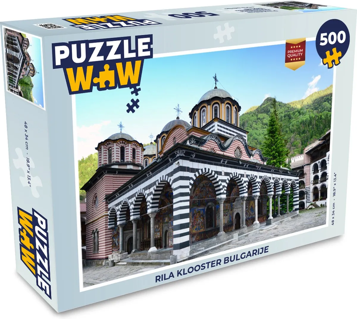 PuzzleWow Rila Klooster Bulgarije Legpuzzel 500 Stuks