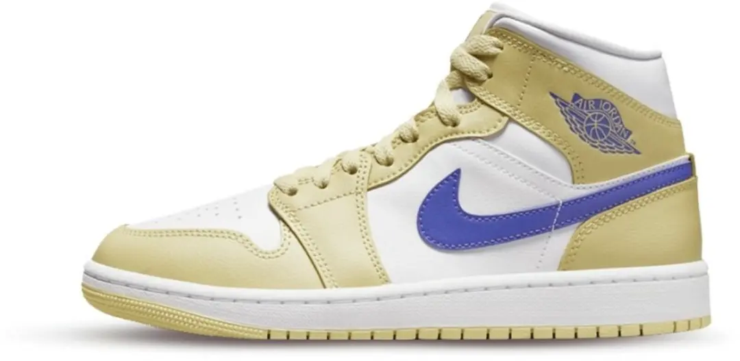 Nike Air Jordan 1 Mid Lemon Wash Lapis (Maat 40,5 / US 9)