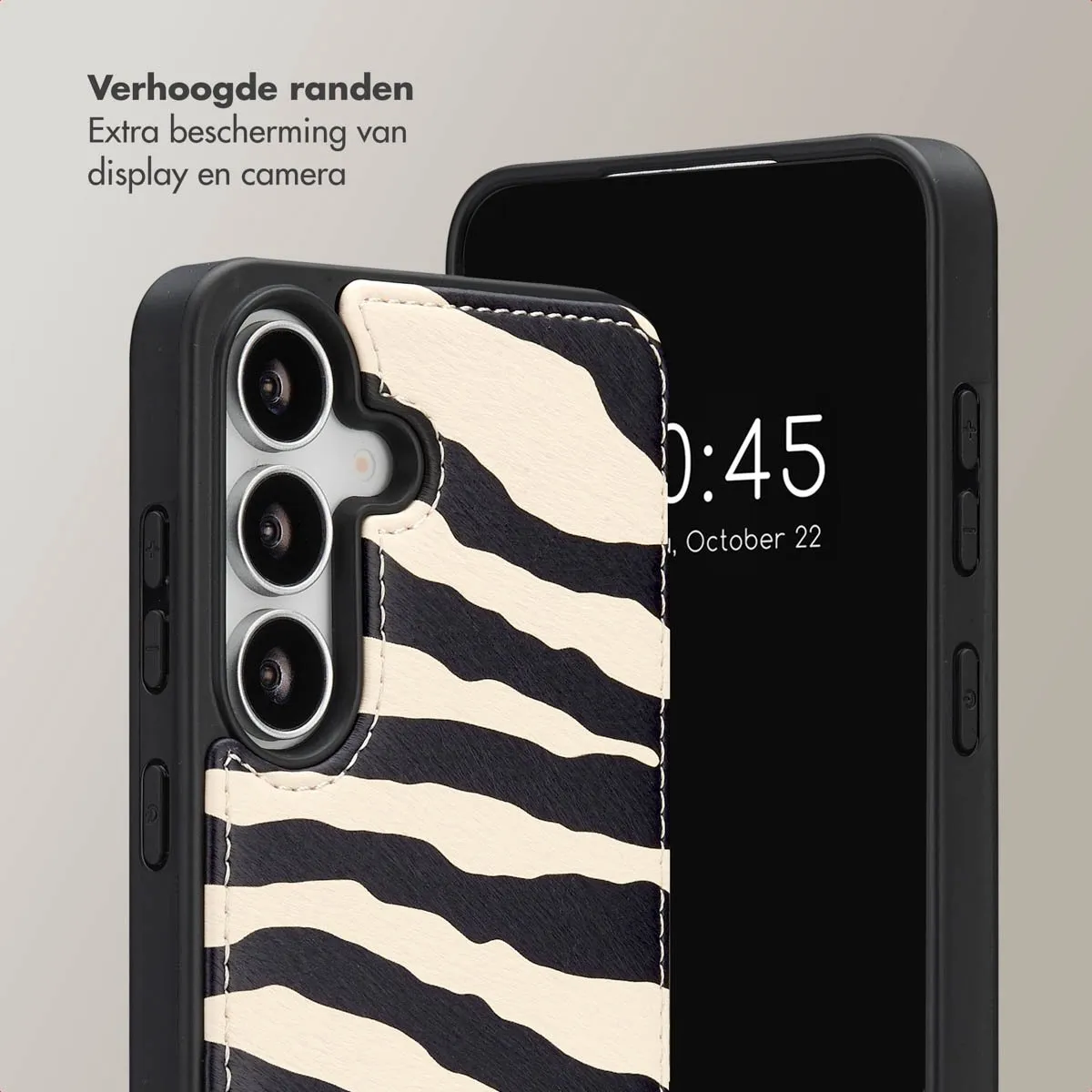 Selencia Hoesje Samsung Galaxy S25 FE - Zazzy Zebra - 2 Pasjes - afbeelding 6 van 6