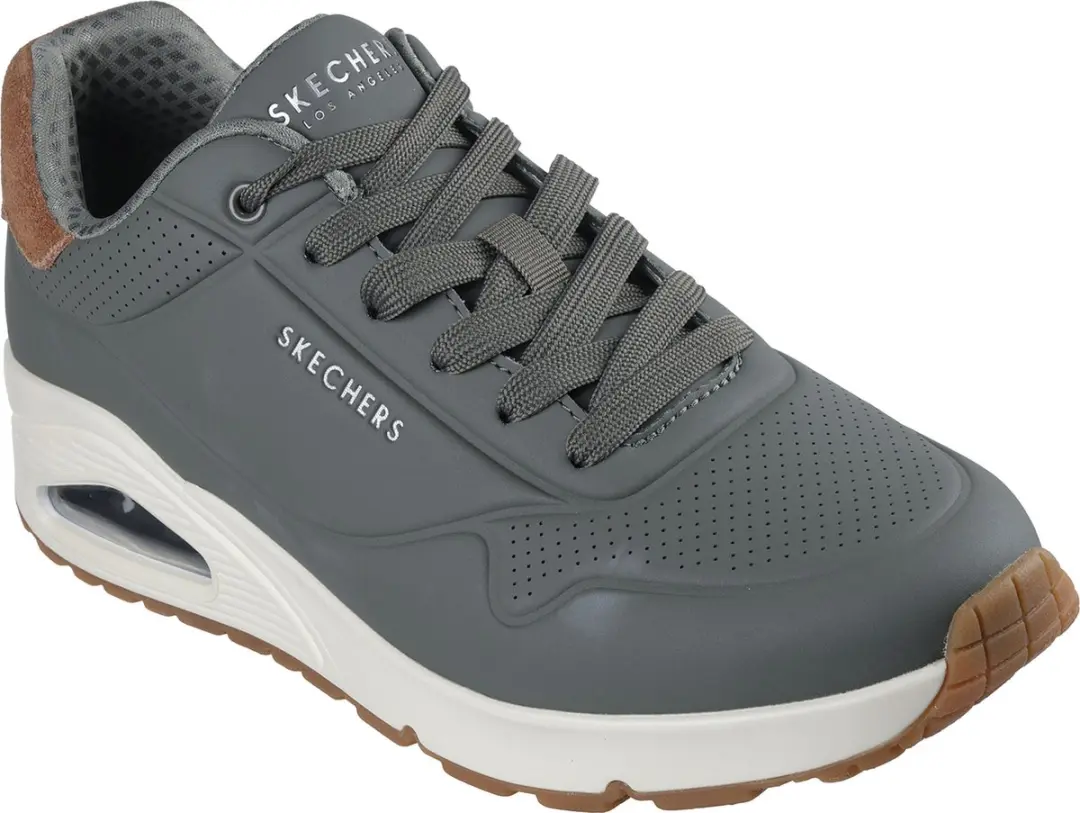 Skechers Uno Suited On Air Heren Sneakers - Olijfgroen - afbeelding 3 van 6