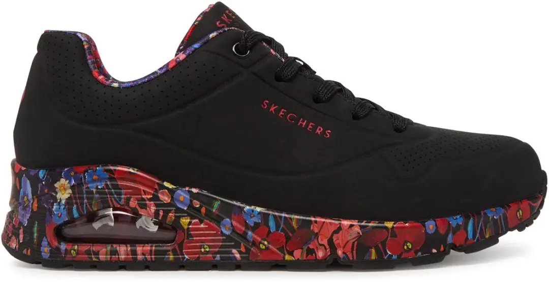 Skechers Uno 155583-BKMT Sneakers - Zwart - afbeelding 2 van 6