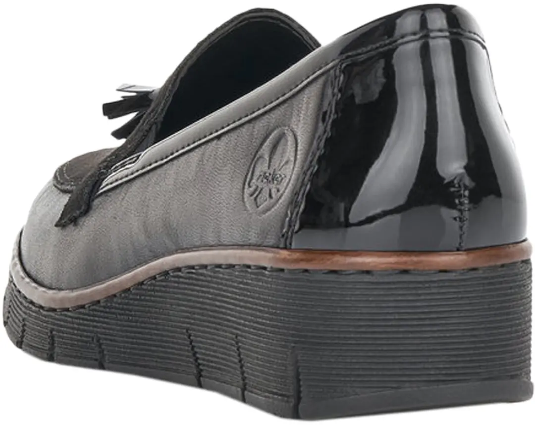 RIEKER 53771-00 Mocassin zwart maat 41