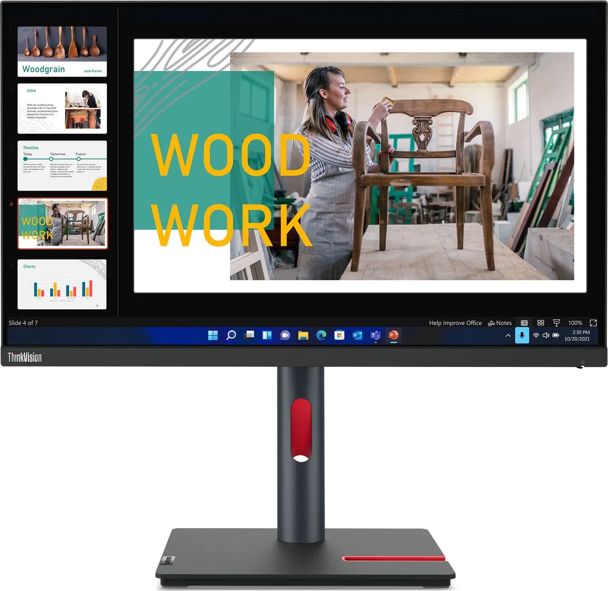Lenovo ThinkVision P24q-30 Monitor 23.8" QHD