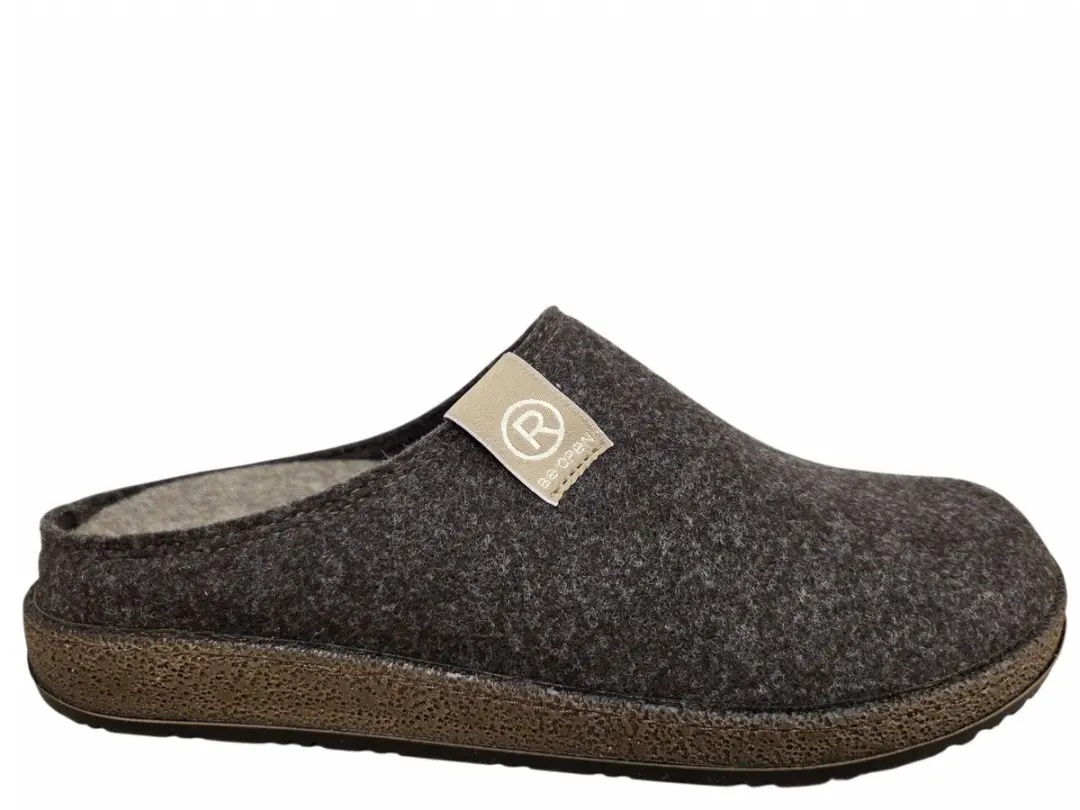 Rohde 6782 Pantoffel Open Hiel Bruin