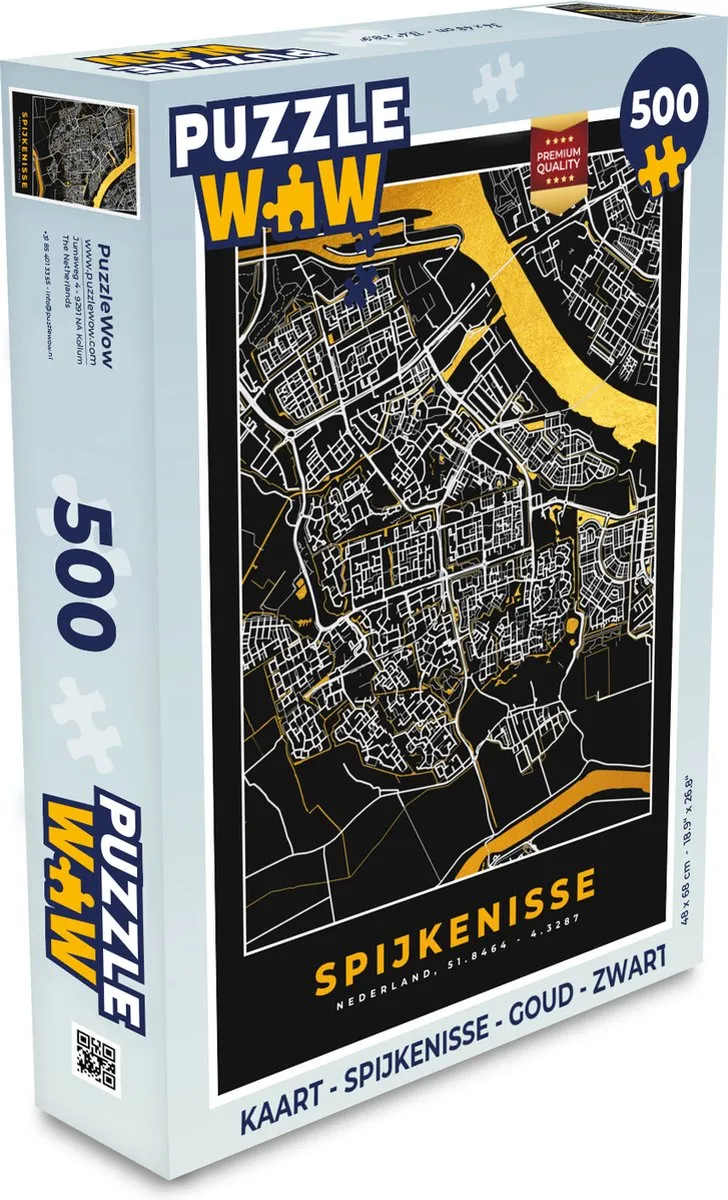 PuzzleWow Spijkenisse Legpuzzel 500 Stuks - Multicolor