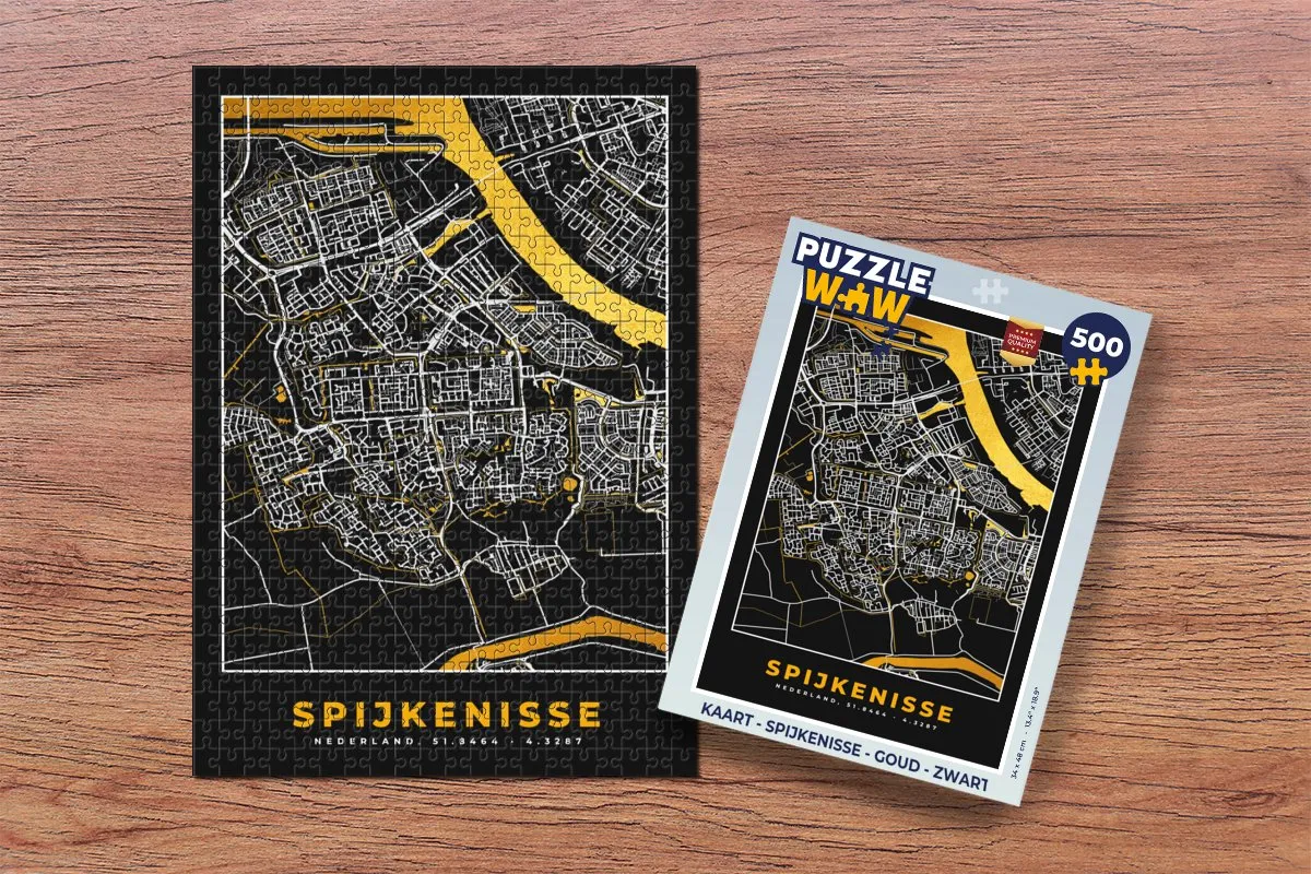 PuzzleWow Spijkenisse Legpuzzel 500 Stuks - Multicolor