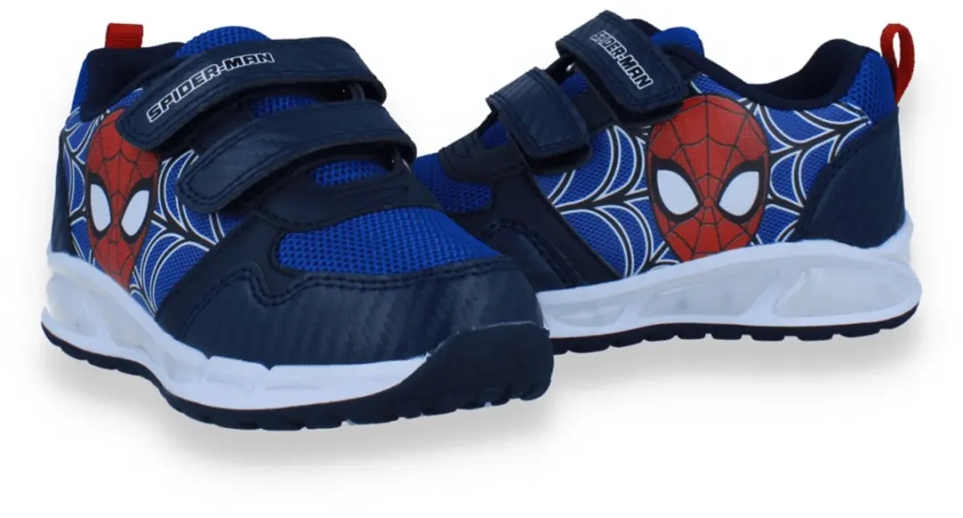 Spider-Man Jongens Sneakers - Lichtjes - Maat 28 - Blauw - afbeelding 4 van 5