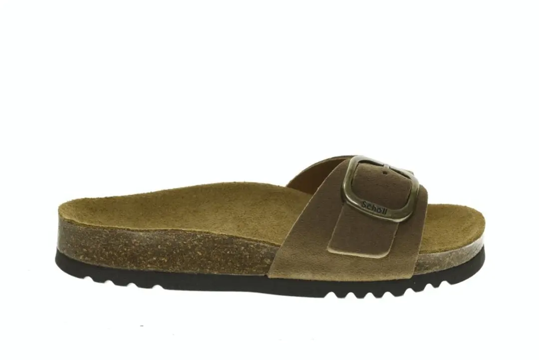 Taupe Slipper Instapper Scholl Kathleen maat 37